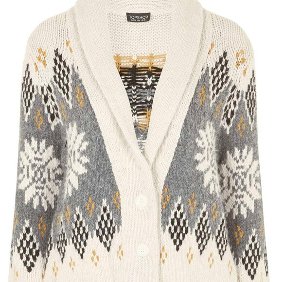 Topshop starsky Fair Ilse cardigan Sweater - NWOT - Picture 2 of 16